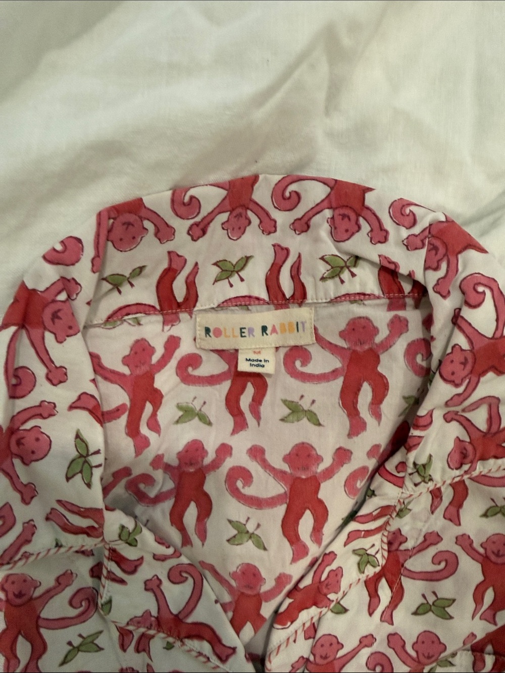 Roller Rabbit Pink Cotton Pajama Set - Picture 3 of 4